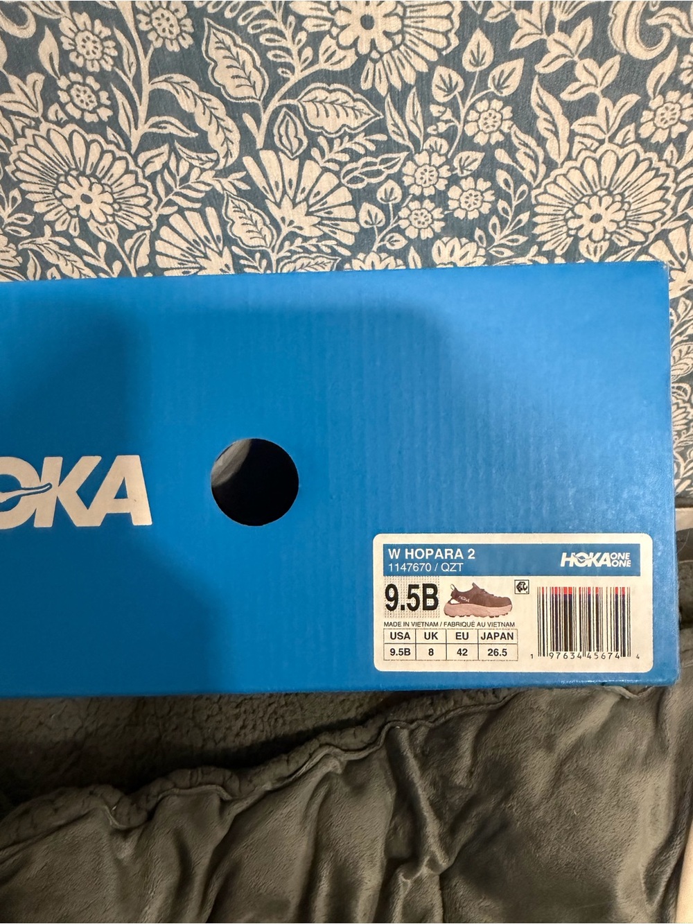 HOKA® Hopara 2 Sneakers Women’s Size 9.5 EU42 UK8 NIB Quartzite Cosmic Pearl - Picture 4 of 10